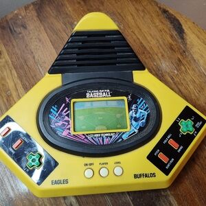 Vintage Talking Baseball Handheld Console - Yellow